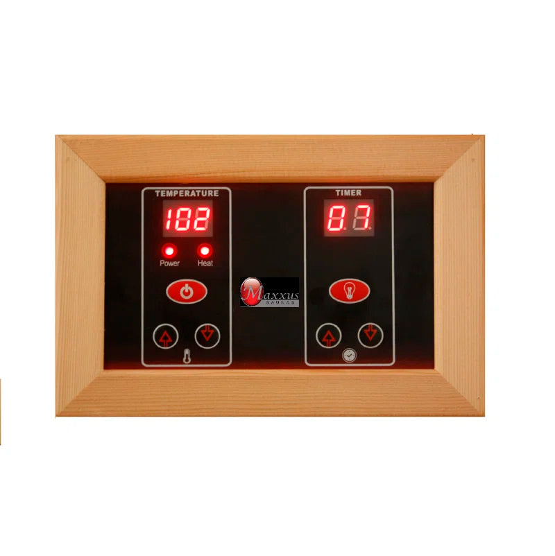 Maxxus 2 - Person Bluetooth Compatible FAR Infrared Sauna in Cedar