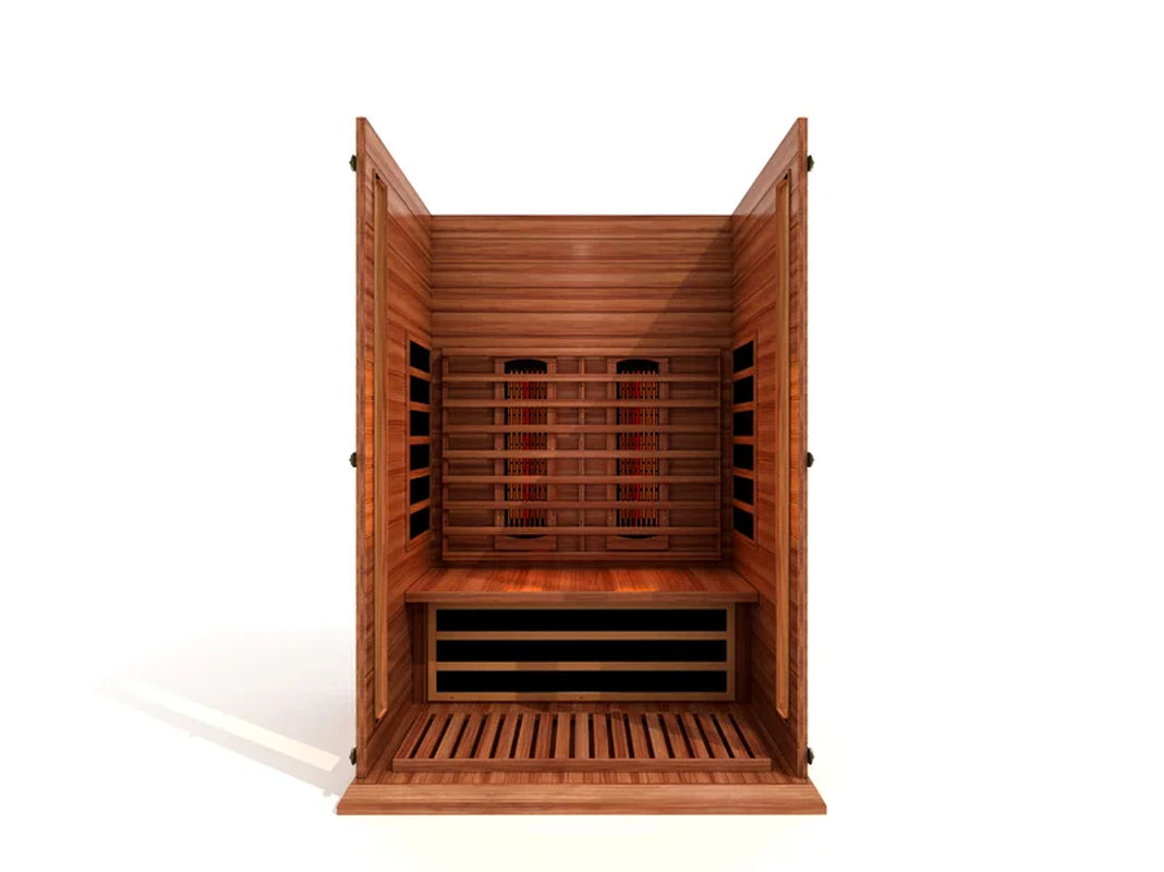 Maxxus 2 - Person Bluetooth Compatible FAR Infrared Sauna in Cedar