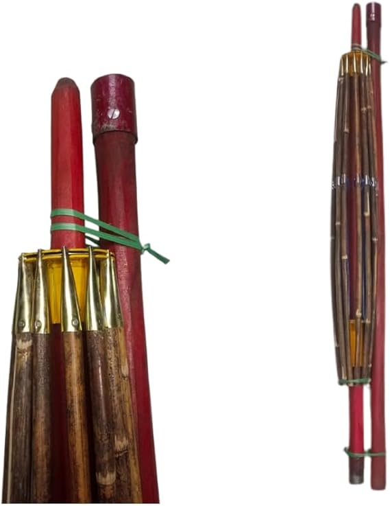 7 Feet Indian Temple Umbrella – Decorative Parasol for Religious Ceremonies & Festivals – Handmade Multicolor Canopy with Brass Top – Ideal for Pooja, Mandir, Weddings