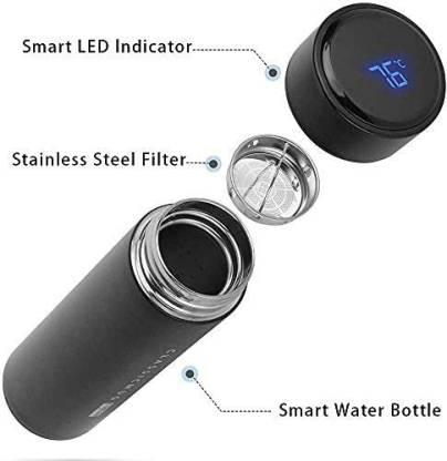 Stainless Steel Temperature Water Bottle Thermos, Double Wall Vacuum with LCD Smart Temperature Display (500 ML)