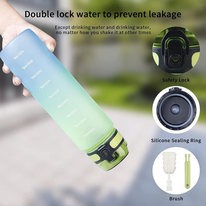 Motivational Water Bottle For GYM,Outdoor, School, Office, Jogging 1000 ml Sipper
