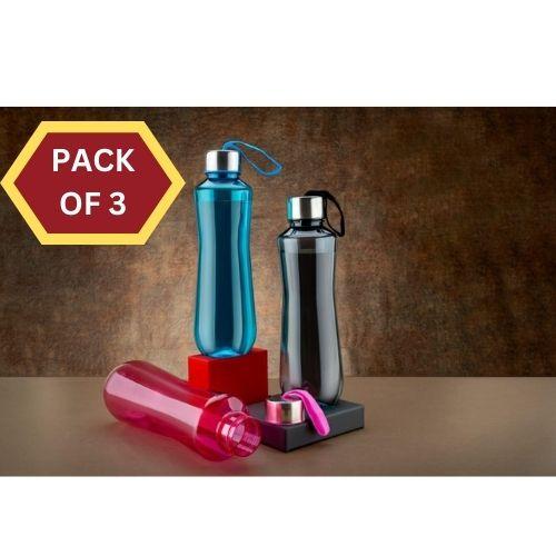 Transparent Water Bottle (Pack Of 3)