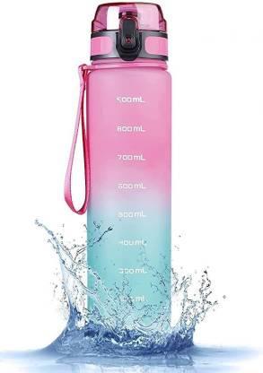Motivational Water Bottle For GYM,Outdoor, School, Office, Jogging 1000 ml Sipper