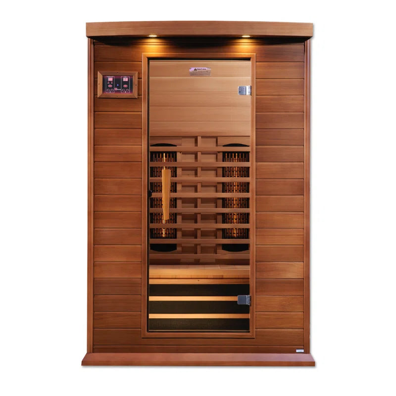 Maxxus 2 - Person Bluetooth Compatible FAR Infrared Sauna in Cedar