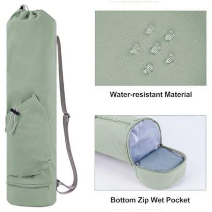 Yoga Mat Bag With Water Bottle Pocket And Bottom Wet Bag Multifunction Storage Bag