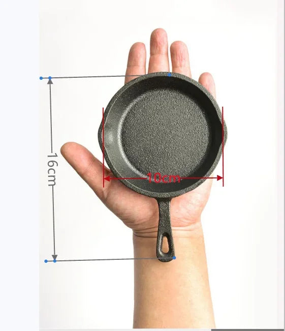Cast Iron Mini Omelette Pan Non-Stick Omelette Dumpling Divine Hot Frying Pans Breakfast Omelette Portable Small Cooking Eggs