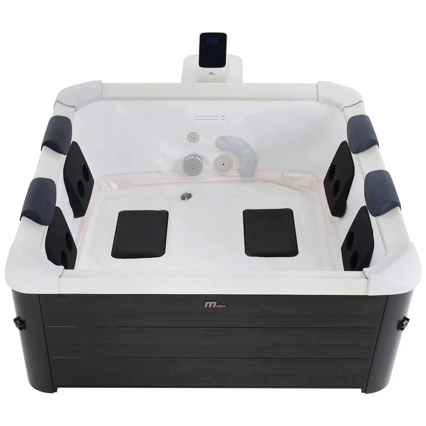 Oslo  Square Bubble Spa - Premium Hot Tub with Durable Hard Exterior & Luxurious Soft Interior