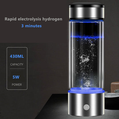 New 450Ml Portable Usb Rechargeable ,Rich Hydrogen Water Generator Bottle