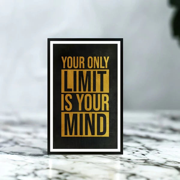 Motivational Photo frame Mind for Office, Living Room,12x8 inch,without Glass