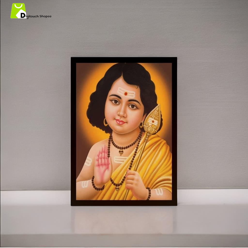 God Balamurugan Karthikeya Divine Decor Photo Frame, 7X9 Inch, Wall Hang