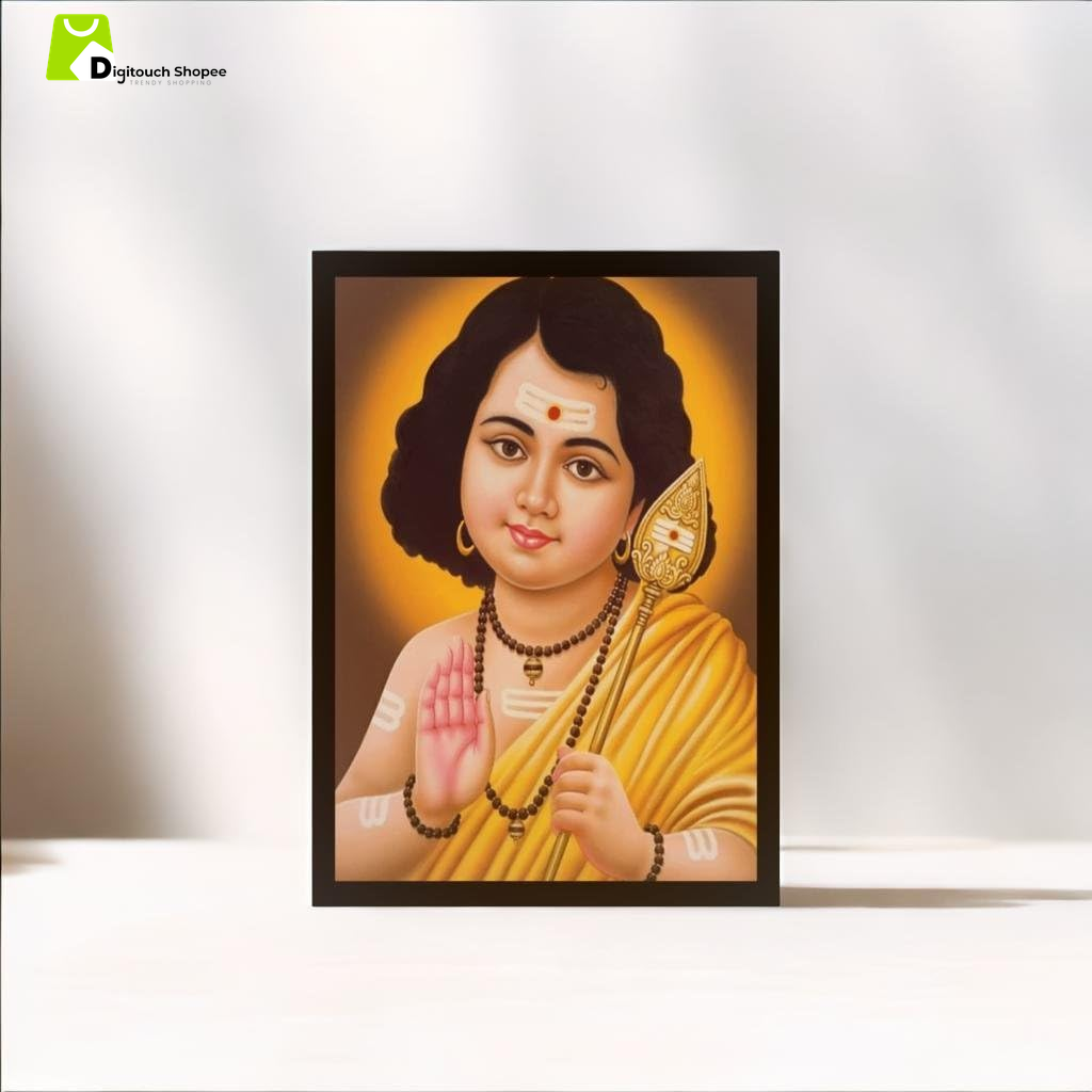 God Balamurugan Karthikeya Divine Decor Photo Frame, 7X9 Inch, Wall Hang