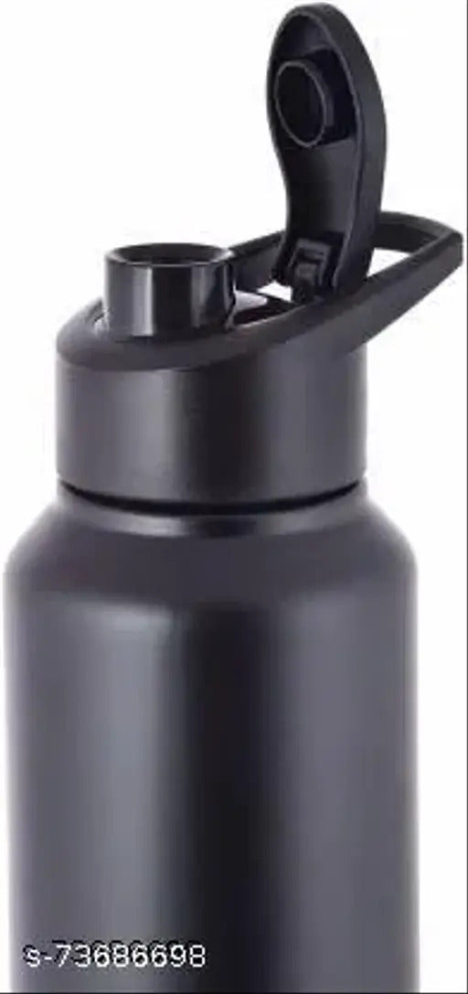 Hot Selling Stainless Steel Water Bottle, 1 Litre, Black, Stylish, Easy to carry
