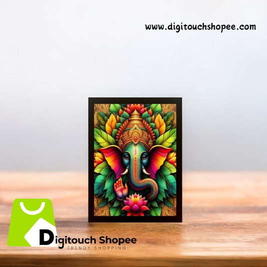 God Ganesh/Vinayagar/Ganapati photo frame, Wall Hang Decor, 6X8 Inch, Wall Decor